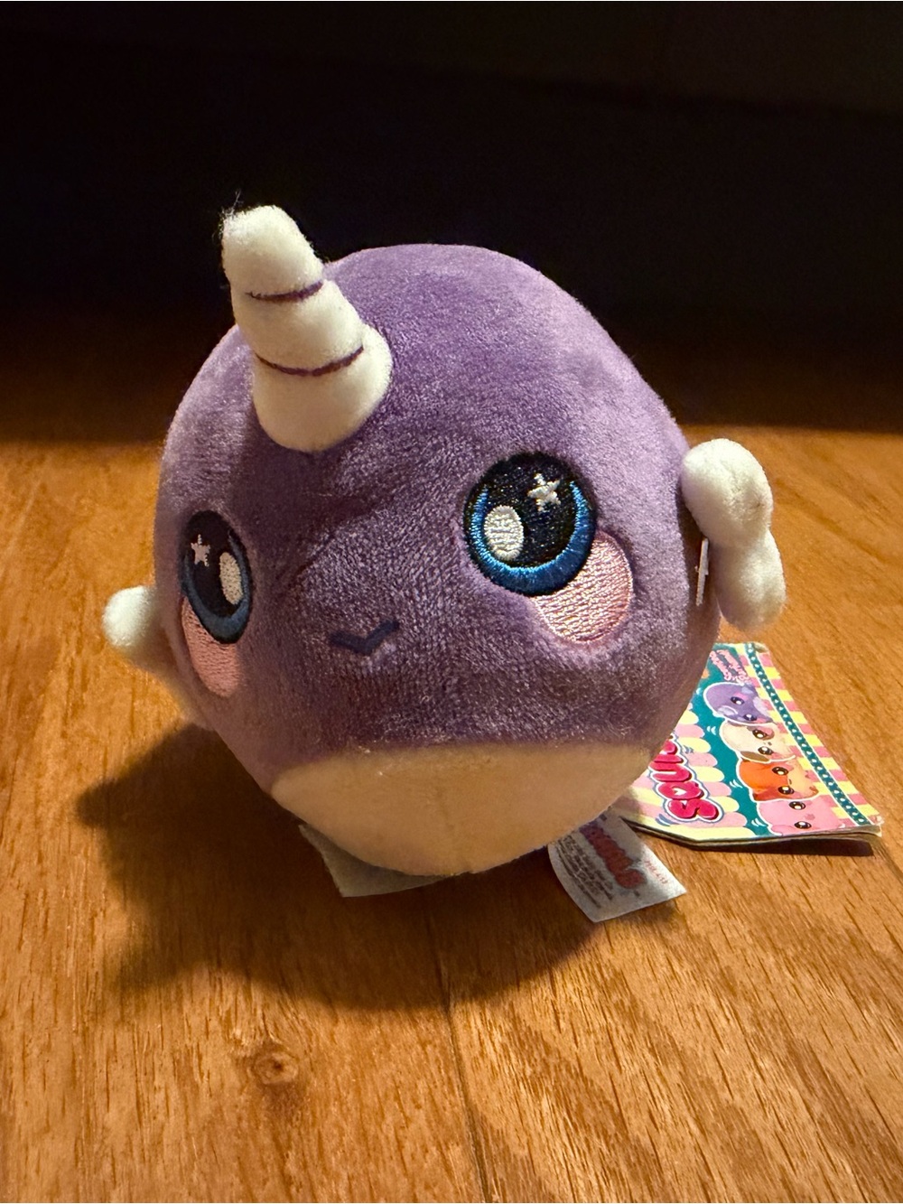 Squeezamals Nellie the Narwhal 3.5" Squishy Plush